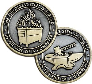Unieke Werkplekmemorabilia Dagen Munten Afscheid Van Het Weggaan Van Geschenken Medaille Munten Dumpster Brandweerbureau Accessoires Medaillon Munt - Product Image 1