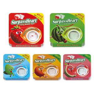 Penjualan laris Mini Mint <span class=keywords><strong>Cube</strong></span> permen karet renyah gelembung mengisi rasa buah dalam kemasan Blister - Product Image 4