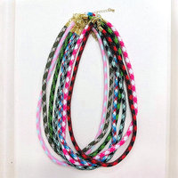 FM-LHN2205 Collier en corde colorée spécial, pendentif en corde colorée, collier en cordon coloré pour femme, vente en gros de colliers pour femme