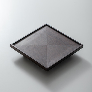 Ebony Square Teapot Stand Solid Wood Dry Brewing <b>Tea</b> <b>Tray</b> Japanese Wabi Sabi Style Small <b>Tea</b> Table For Afternoon <b>Tea</b> - Product Image 1