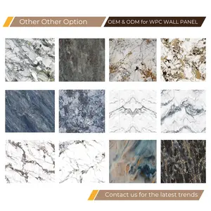 Xin Ke Sheet WPC Wall Panel For Interior Wall Decoration High Glossy UV Marble Waterproof Wallpaper Wall Decorative Material