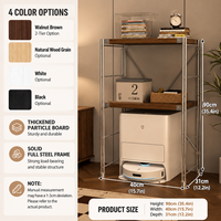 Meuble de rangement au sol extensible à grande hauteur, support surélevé pour robot aspirateur, idéal pour balcon, salon, salle de sport