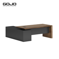 Bureau de luxe moderne bureau poste de travail tiroirs design table d'ordinateur de direction ensemble de meubles de travail en bois