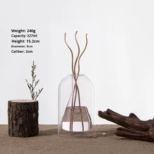 Frascos Decorativos para Aromatizador: Acessórios de Vidro Borossilicato para Difusor de Varetas, Frasco Vazio de Vidro Duplo para Óleo Aromático - Product Image 4