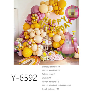 Set di Palloncini 'Buon <span class=keywords><strong>Compleanno</strong></span>', Decorazioni per Feste di <span class=keywords><strong>Compleanno</strong></span> per Bambini, Accessori per Sfondo Fotografico, per Ragazze/Bambini Primo <span class=keywords><strong>Compleanno</strong></span> - Product Image 4