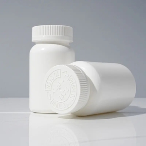 Mini Healthy White Medical Medicine Plastic <strong>Empty</strong> Vitamin Pill <strong>Capsule</strong> Bottle - Product Image 5