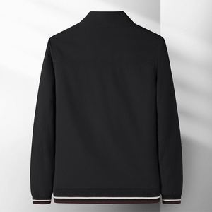 Abrigo de Moda con Cuello Alto para Hombre, Chaqueta Moderna con Cierre de Cremallera, Ropa Casual para Hombres Jóvenes y de Mediana Edad - Product Image 3