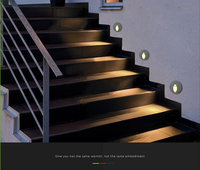 Les lampes menées AC85-265v d'applique 3w enfoncées ont mené la lumière d'escalier, lumières concrètes incorporées d'étape