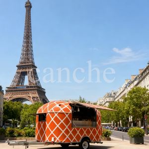 Pizza Food Van Trucks Hotdog Cart Horno de Pizza Móvil Foodtruck Bbq Food Trailer Flujo de aire con equipos de cocina completos - Product Image 6