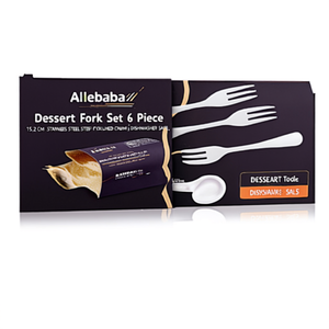 Ensemble de fourchettes à dessert 6 pièces 15,2 cm en acier inoxydable chromé poli, passe au lave-vaisselle - Product Image 2