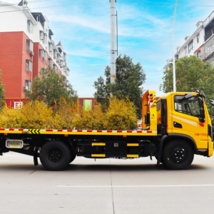 Camion de dépannage à plateau plat manuel Dongfeng 4X2 5 tonnes 6 tonnes, neuf, diesel, norme EURO 6, pour le sauvetage routier d'urgence - Product Image 4