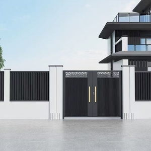 Puerta Automática Eléctrica de Aluminio Plegable Gris de Alta Calidad en Oferta - Product Image 3