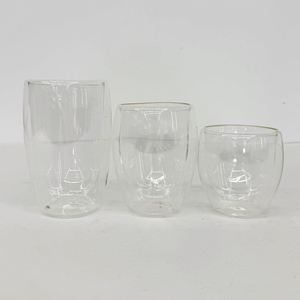 US Clearance 40pack Double Wall Predrilled 8oz 12oz 15oz Glass Snow Globe Round Shape Wine Drinking Tumbler for Diy Glitter Wrap - Product Image 2
