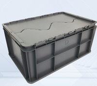 Conteneur en plastique de stockage d'entrepôt empilable de grande taille en PP HDPE de qualité industrielle en stock