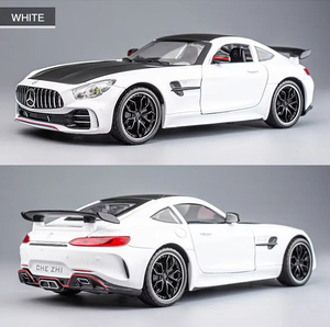 Jouet en alliage moulé sous pression 1:24 Benz AMG GTR Sports Car Sound Light Pullback avec décoration Collection <span class=keywords><strong>Metal</strong></span> Model - Product Image 6