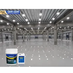 Revêtement de peinture époxy gris brillant de bonne qualité portant anti-dérapant anti-poussière en acier atelier industriel béton Garage sol