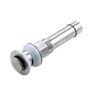 Desagüe de fregadero de acero inoxidable de 18.5 cm, cilíndrico, con conexión roscada para grifo de lavabo - Product Image 4