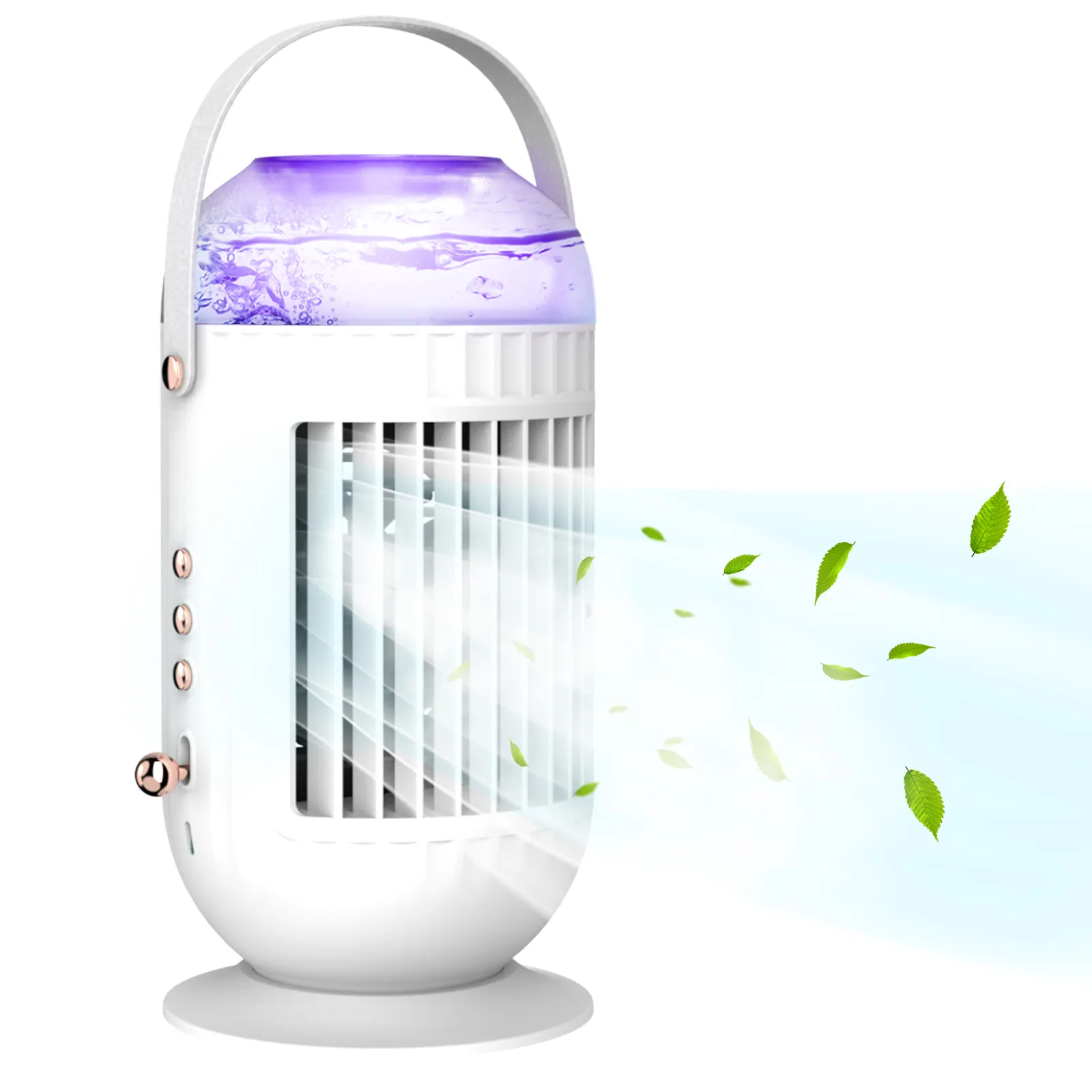 Draagbare Mini Airco Ventilator Multi-Functionele Luchtbevochtiger Desktop Water Cooler Fan Usb Opladen Ventilator Met Afstandsbediening
