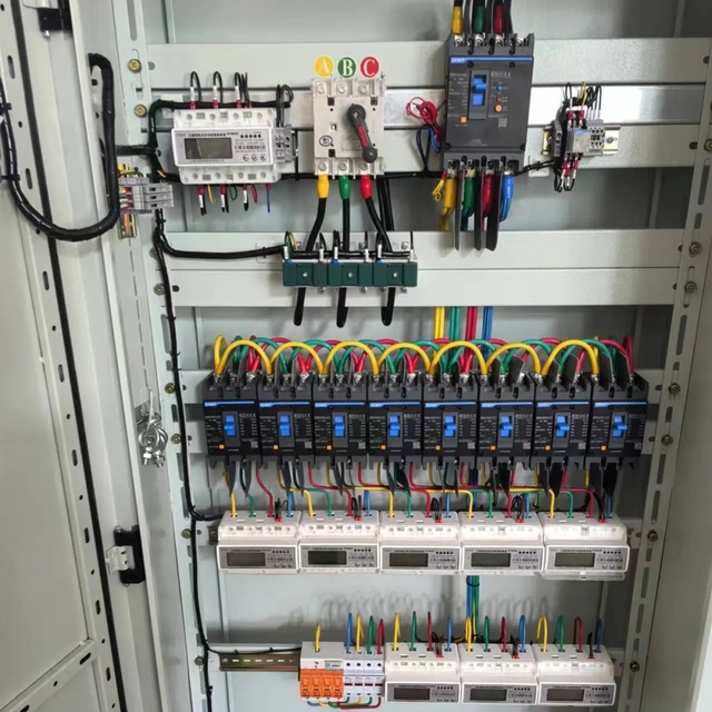 Multi Circuit Energy Sub-Metering Panel 3 Phase kWh Meter Cabinet DIN Rail CT RS485 Smart Power Distribution System Meter Panel