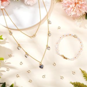 Bán Chạy Vòng Tay Mạ Vàng 14K Vòng Móc Lò Xo 5Mm 5.5Mm 6Mm 7Mm Để Làm Trang Sức Vòng Cổ - Product Image 6