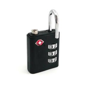 <span class=keywords><strong>Cadenas</strong></span> de voyage <span class=keywords><strong>tsa</strong></span> en plastique noir abs à 3 chiffres pour bagages - Product Image 4