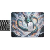 Mouse Pad kaca tepi 2.5D, Mouse Pad kaca dasar silikon lapisan permukaan kontrol, Mousepad kaca untuk Gamer