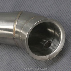 Superior Quality BENZ AMG AMG E63 W213 M178 Straight Downpipe Sus304 Gold Fish Scale Welded with Heat Shield - Product Image 4