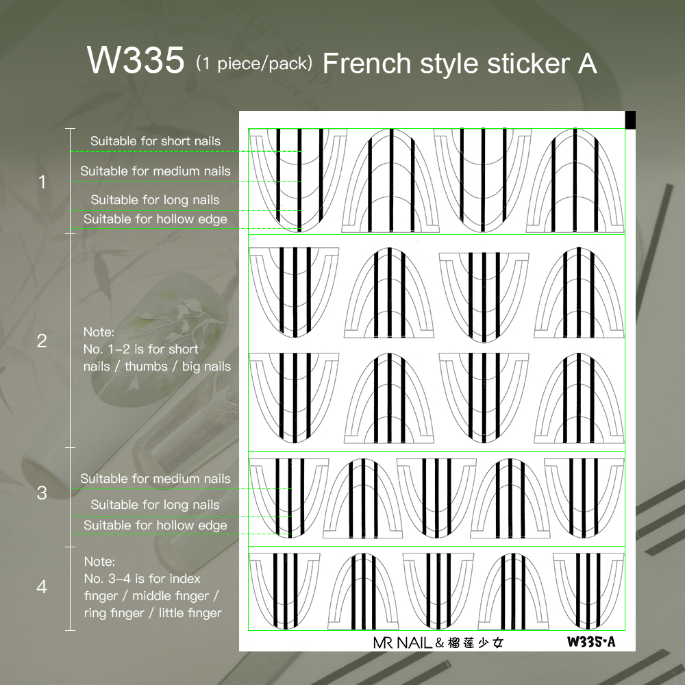 W335 autocollant français un