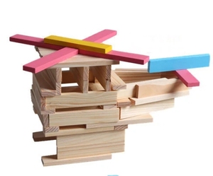 Bloques de Construcción de Madera de Alta Calidad, 150 Piezas, Dominó, Juguetes Educativos para Niños, Juguetes para Construir Casas - Product Image 4
