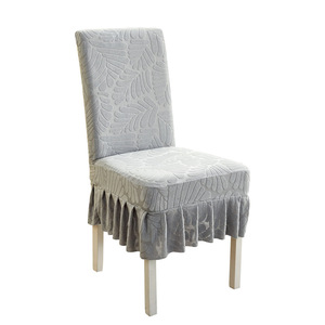 Funda elástica para silla, funda de asiento universal gruesa para uso doméstico, color sólido, diseño de plantas, poliéster, lavable a máquina - Product Image 4
