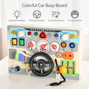 <span class=keywords><strong>Volante</strong></span> de Madera Montessori para Educación Temprana, Tablero de Actividades de Simulación para Niños (4-6 Años), <span class=keywords><strong>Juguete</strong></span> Educativo de Juego de Imitación - Product Image 3