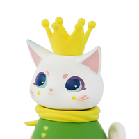 Figurine de collection en PVC Chat Royal Fantaisie, jouet artistique, poupée chaton mignonne, cadeau, en stock, personnalisation OEM, vente en gros d'usine