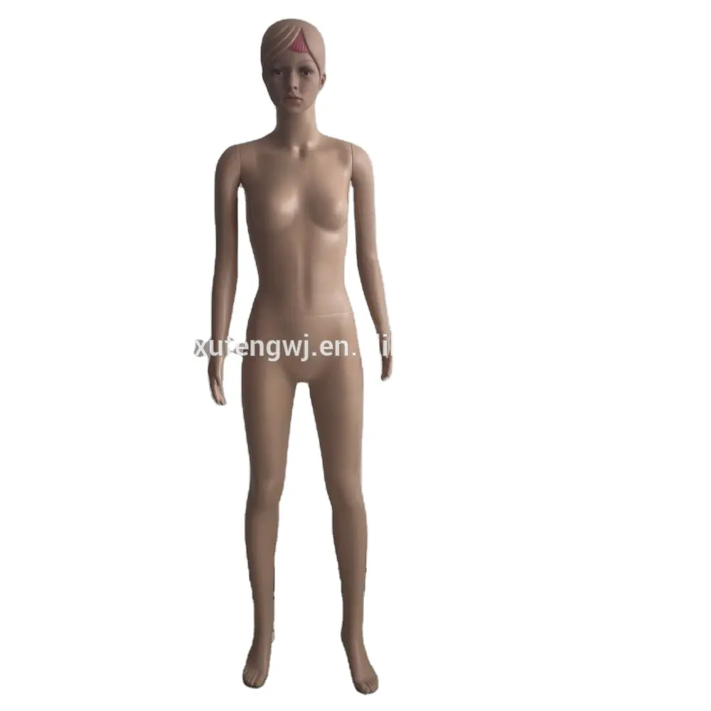 Hoogte 171 Cm Oem Mode Hoofd-Veranderlijk Staande Stijl Vrouwelijke Plastic Jong Meisje Mannequin