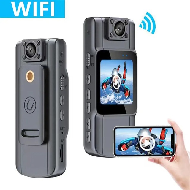 Mini HD Handheld Outdoor Sports Camera 1080P Portable MicroSD For Transport Department With Back Head Clip Recording