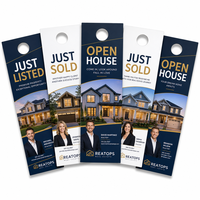Panneaux de porte immobiliers pour la promotion des agents immobiliers – Nouveautés et Ventes – Impression personnalisée de panneaux de porte – Matériel de marketing pour agents immobiliers