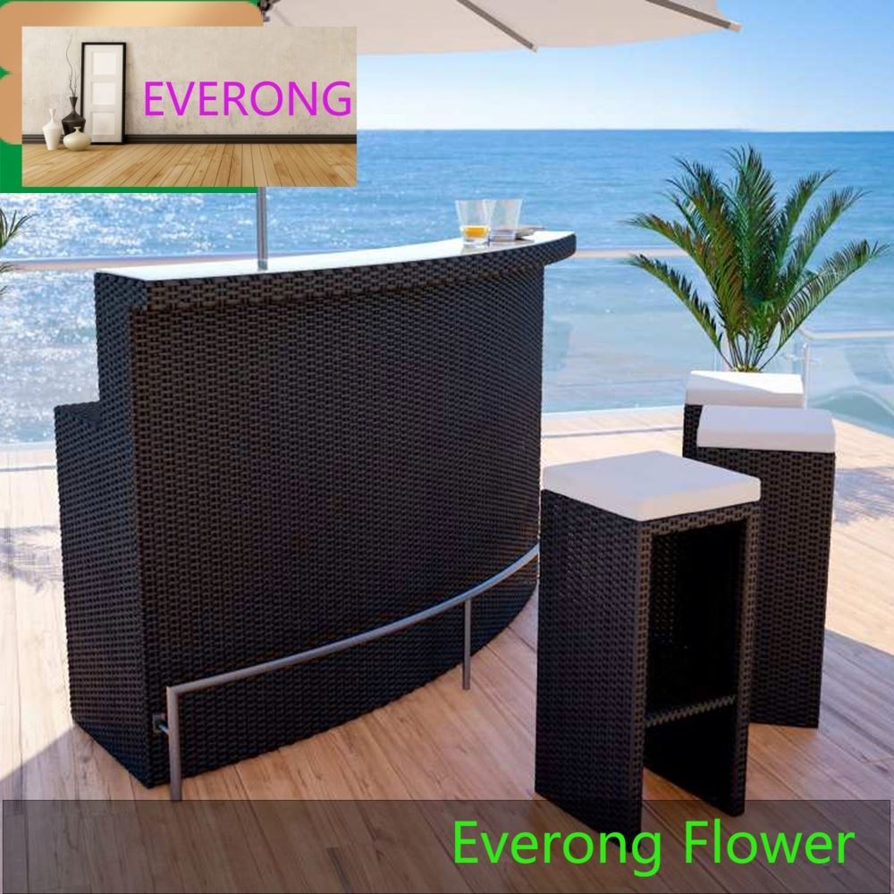 Классная уличная мебель для патио, комплект барной мебели из ротанга, алюминиевая мебель, модульная садовая мебель