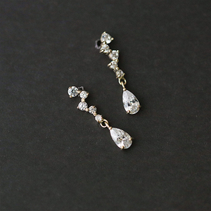 Pendientes de Plata de Ley S925 con Borlas Brillantes y Circonitas en Forma de Gota de Agua, Pendientes de Diamantes de Lujo para Mujeres y Niñas, Venta al por Mayor - Product Image 5