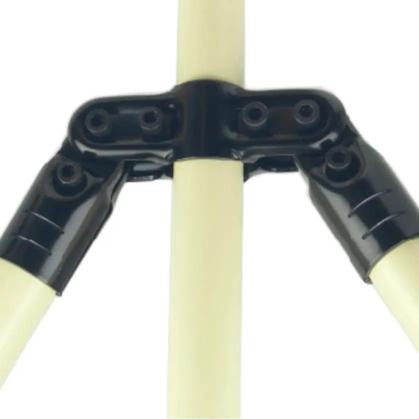 Creform sambungan tabung bersama/penjepit sambungan batang kawat konektor sambungan logam sambungan pipa koneksi HJ-12 untuk sistem rak kecil