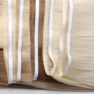 Extensions di <span class=keywords><strong>Capelli</strong></span> <span class=keywords><strong>Veri</strong></span> Umani all'Ingrosso dalla Fabbrica, Weft Invisibile con Nastro Adesivo in PU, Tape Lungo di <span class=keywords><strong>Capelli</strong></span> Remy Grezzi Naturali Vietnamiti - Product Image 2