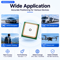 Módulo GNSS Multi-Constelación, Módulo Receptor GPS con Antena de Cerámica, NMEA 0183 UART TTL para Sistemas de Navegación para Automóviles