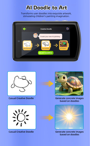AI Learning Dual Kids <b>Digital</b> <b>Camera</b> Student Back School Gift Beauty Selfie Mode CMOS Sensor Memory Card HD <b>Video</b> Touch Screen K - Product Image 6