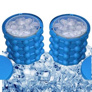Cubo para Hacer Cubitos de Hielo con Tapa, Perfecto para Cócteles, Whisky y Bebidas Frías, Mantiene las Bebidas Frías, Reutilizable, de Grado Alimenticio - Product Image 2