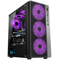 Boîtier d'ordinateur de haute qualité AntarcChill, accessoires informatiques, boîtier de bureau SPCC, verre trempé, ATX, Micro ATX, ventilateurs RGB, boîtier PC, boîtier de jeu