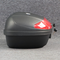 Design classique universel moto Moto coffre à bagages 48L Top cases stockage moto coffre queue boîte