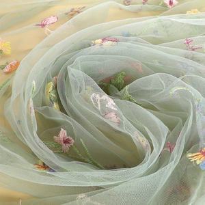 Vestito Tutu per bambine senza maniche abito in Tulle ricamato floreale verde vestito da principessa bambina - Product Image 4