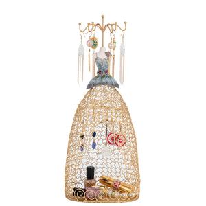 Stile occidentale europea in metallo espositore per <span class=keywords><strong>gioielli</strong></span> da principessa ornamento con collana appendiabiti <span class=keywords><strong>porta</strong></span> orecchini per il trucco - Product Image 5