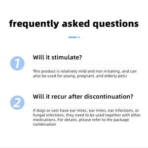 Solución limpiadora de control de olores sin manchas de etiqueta privada, limpieza de oídos saludable para mascotas, lavado de oídos para perros - Product Image 3