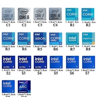 Étiquettes pour processeurs de bureau, socket FM1, style simple pour I3/I5/I7/I9