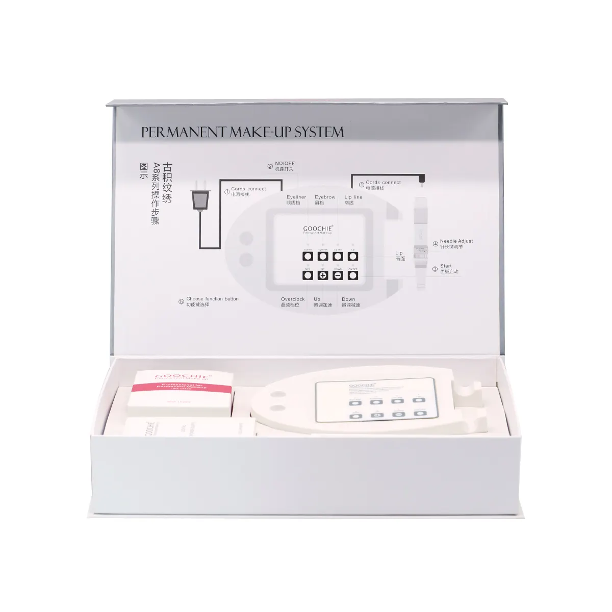 PMU آلة Microblading Goochie A8 تجميل دائم قلم الوشم