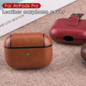 Boîtier de chargement pour écouteurs sans fil, en cuir véritable, antichoc, Vintage, pour étui Airpod 3 - Product Image 6